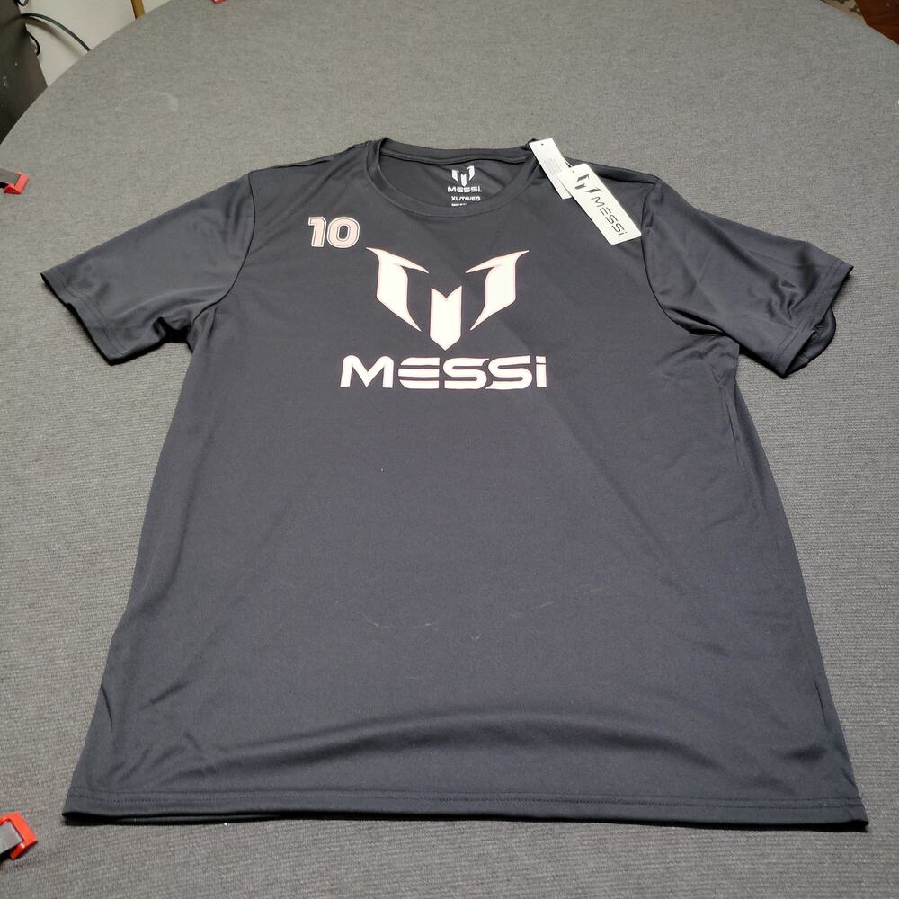 Messi Mens Short Sleeve Athletic Jersey Top, Size L